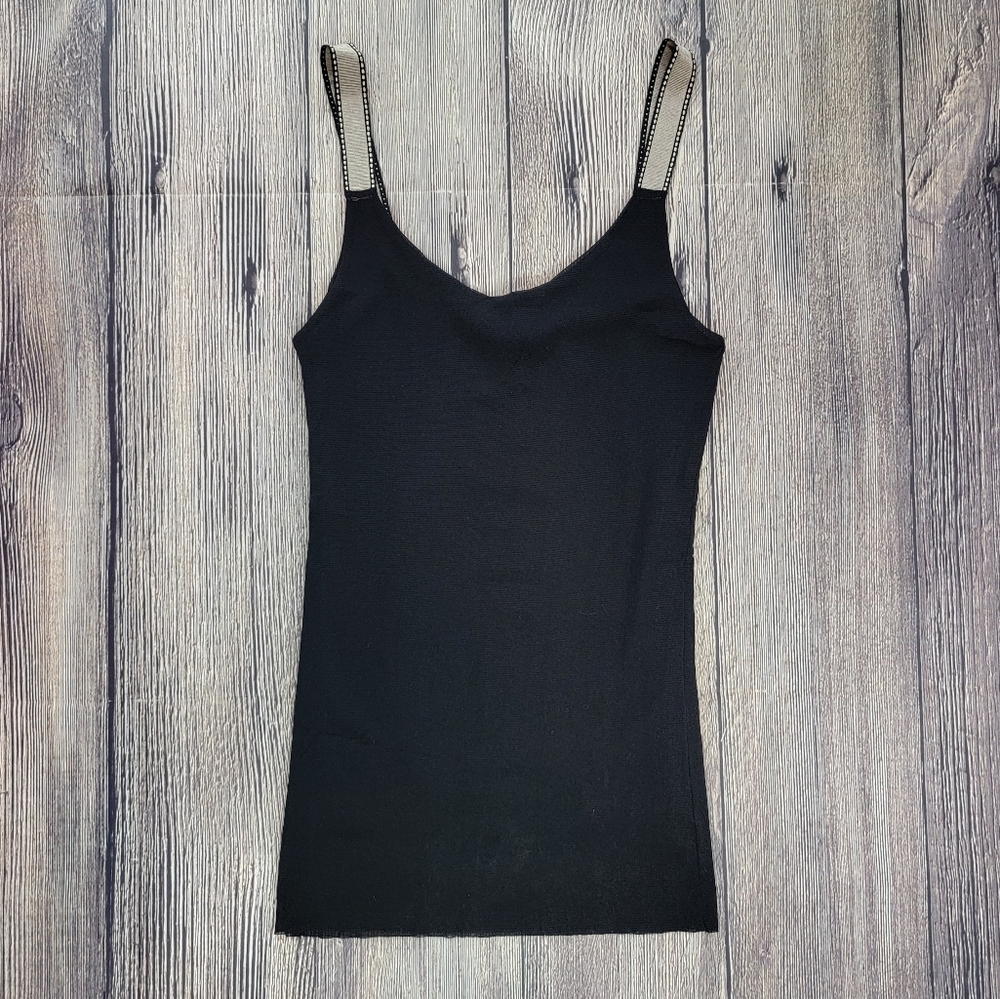Weston Wear Black Layered Adjustable Strap Tank Top